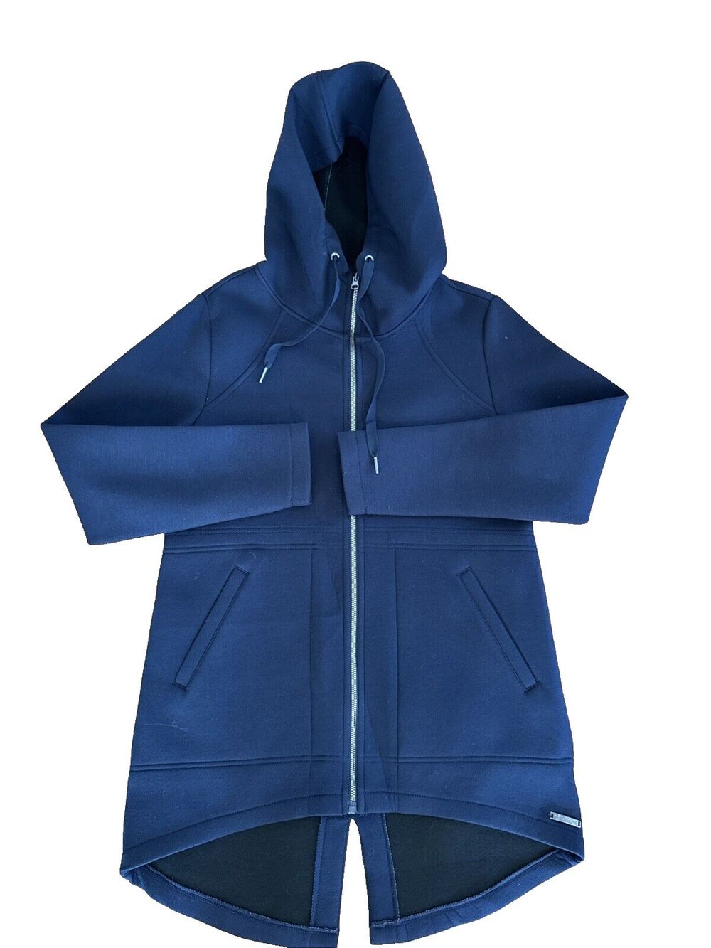 Betsey Johnson Performance Coat Medium Navy zip up Hoodie Sport Full zip